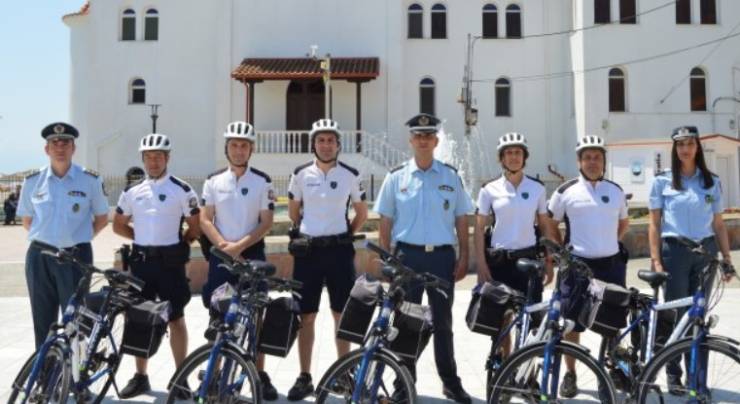 Αστυνομικοί με ποδήλατα θα περιπολούν την παραλιακή ζώνη της Κατερίνης