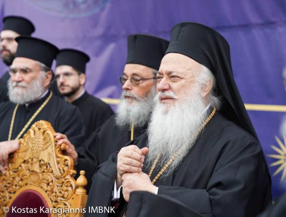 Στο συλλαλητήριο για την Μακεδονία ο Μητροπολίτης Βεροίας κ. Παντελεήμων (φωτο)