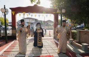 Υποδοχή Τιμίας Κάρας Οσίου Δαβίδ στο Άνω Ζερβοχώρι