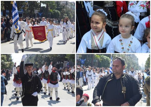 Η Παρέλαση των συλλόγων για την επέτειο της 25ης Μαρτίου στην Αλεξάνδρεια