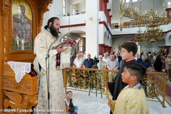 Αρχιερατική θεία Λειτουργία στην ενορία Αγ. Αλεξάνδρου Αλεξάνδρειας στη μνήμη του Αγίου Ιωάννου του Κουκουζέλους